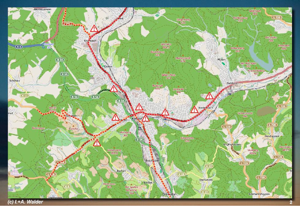 VCD Untersuchung zu den Radwege in Kreuztal