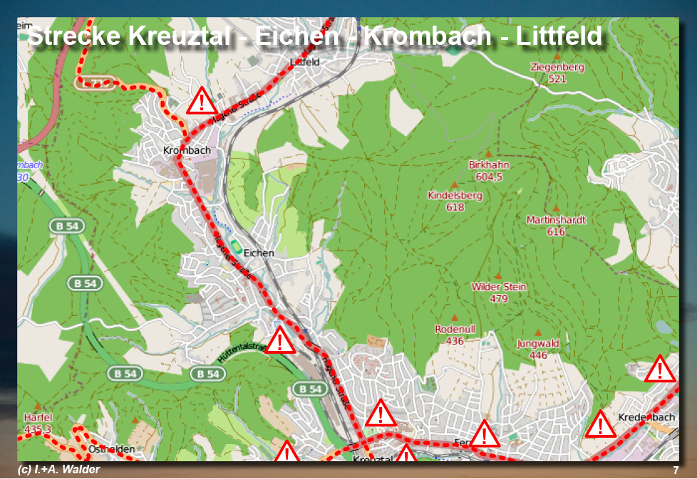 VCD Untersuchung zu den Radwege in Kreuztal