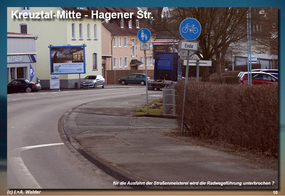 VCD Untersuchung zu den Radwege in Kreuztal