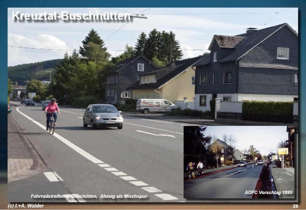 VCD Untersuchung zu den Radwege in Kreuztal