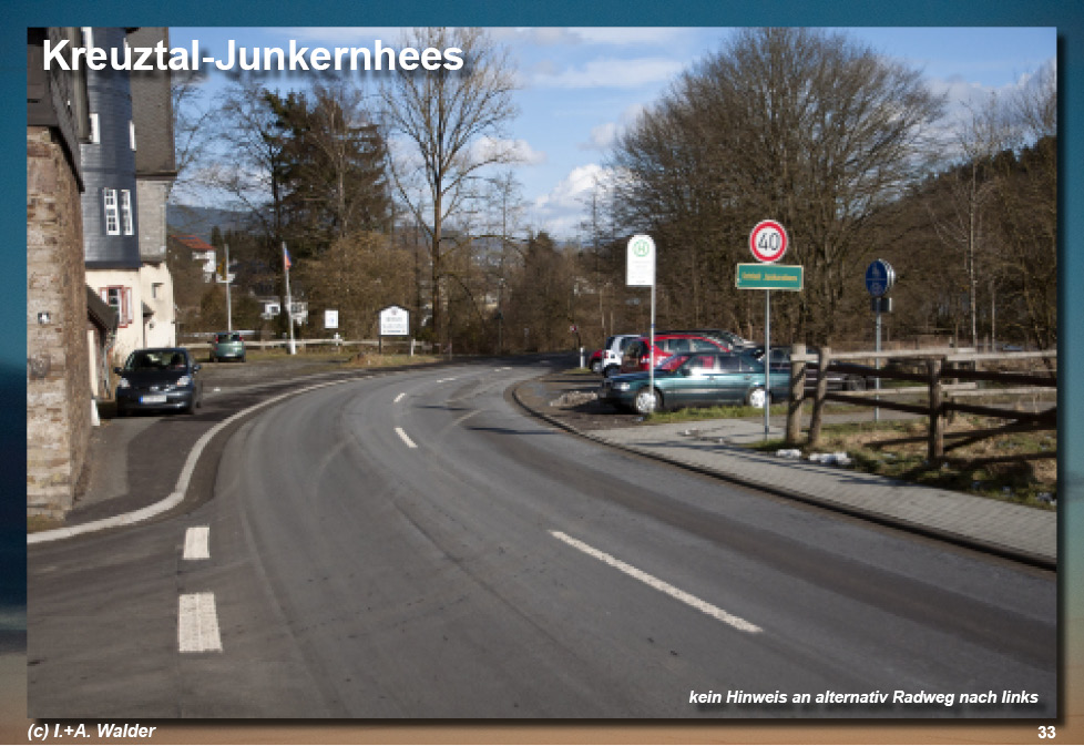 VCD Untersuchung zu den Radwege in Kreuztal