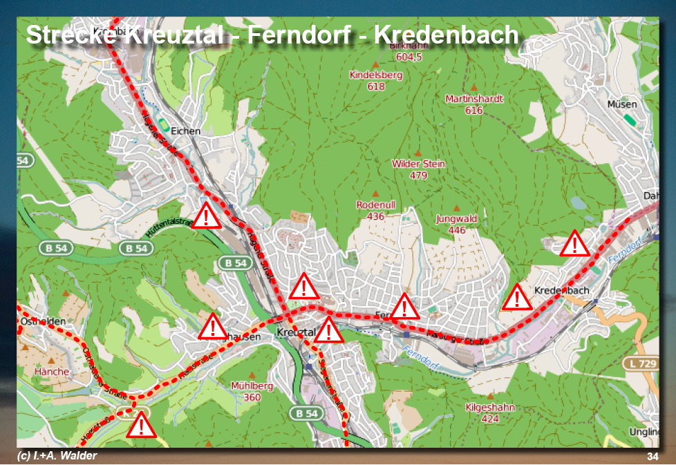 VCD Untersuchung zu den Radwege in Kreuztal