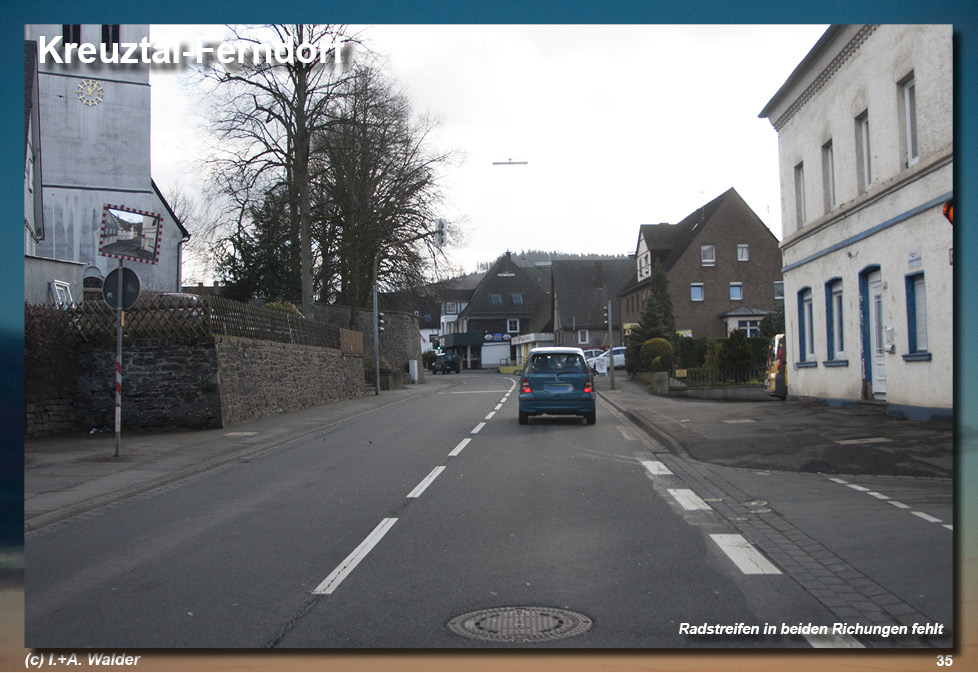 VCD Untersuchung zu den Radwege in Kreuztal